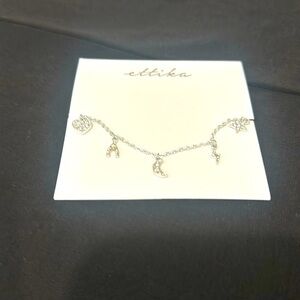 Ettika silver charm braclet NWT